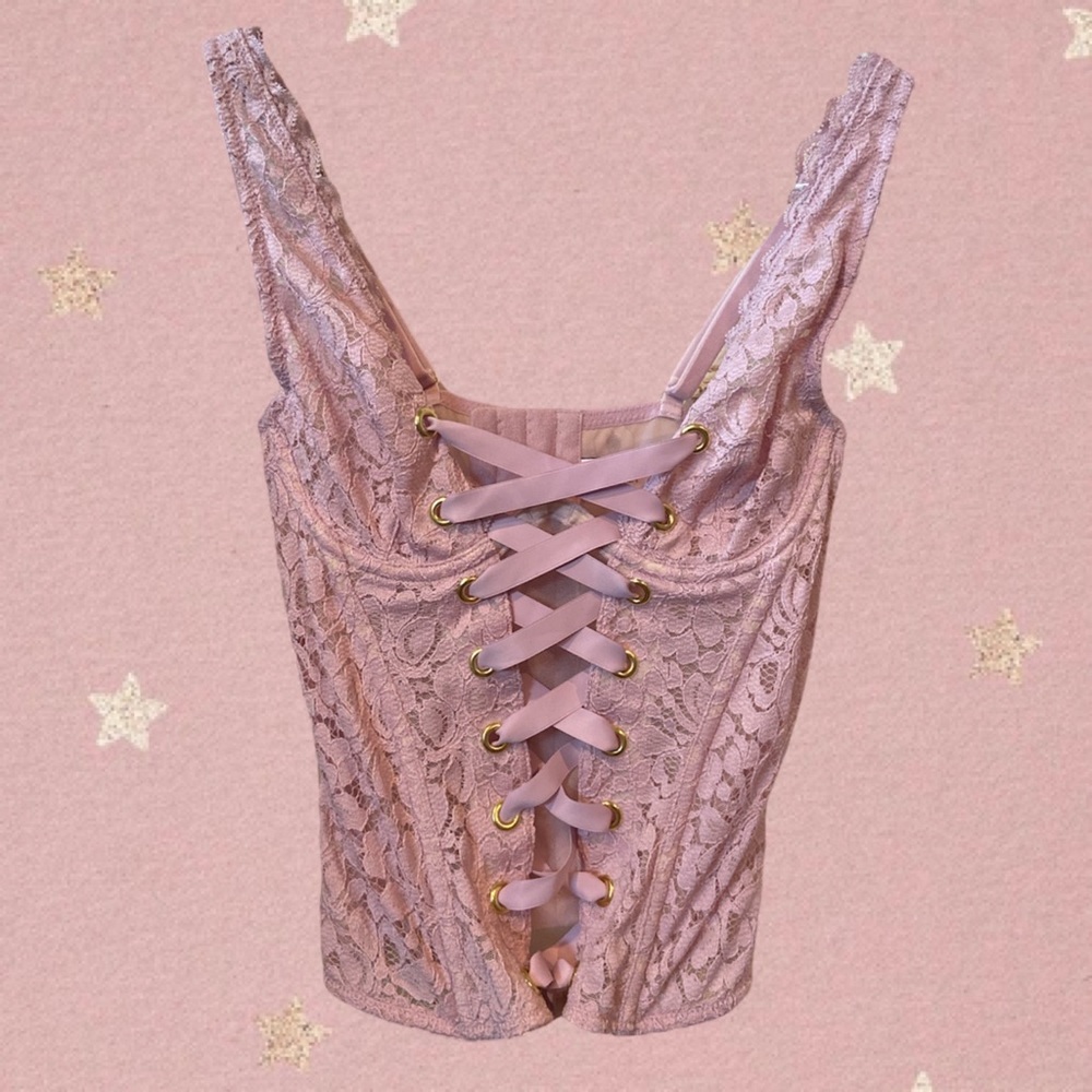 NWT Victoria’s Secret Dream Angels Floral Lace Corset 32B